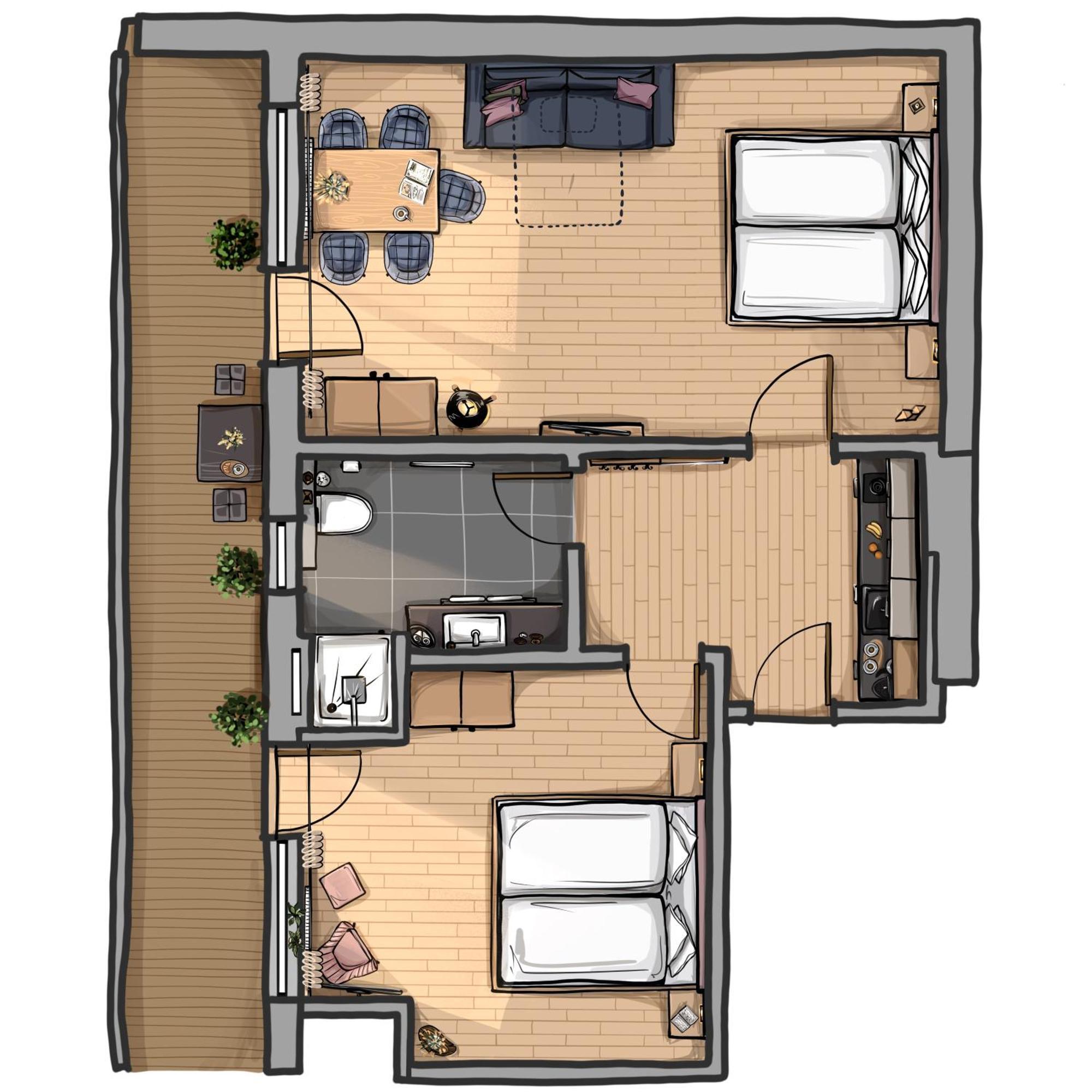 Appartements Sonnalm แบร์วัง ภายนอก รูปภาพ